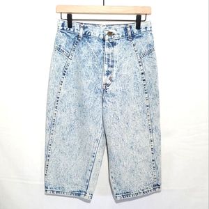80’s Chic acid wash Bermuda length shorts, size 4